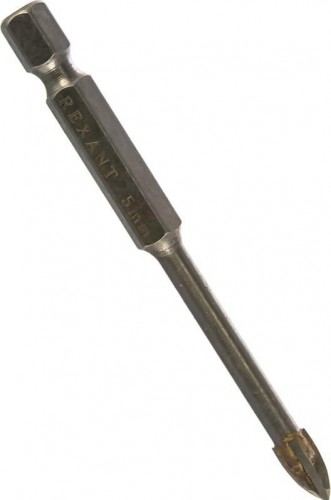 Сверло по стеклу и керамике REXANT 5 мм с четырьмя режущими лезвиями, шестигранный хвостовик 91-0648 - изображение 3