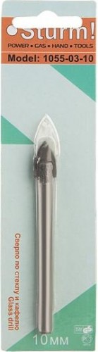Сверло по стеклу и керамике Sturm 1055-03-10 круглый хвостовик, 2 грани - изображение 2
