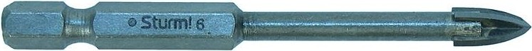 Сверло по стеклу и керамике Sturm 5 380 102 шестигранный хвостовик, 4 грани 5380102 - изображение 2
