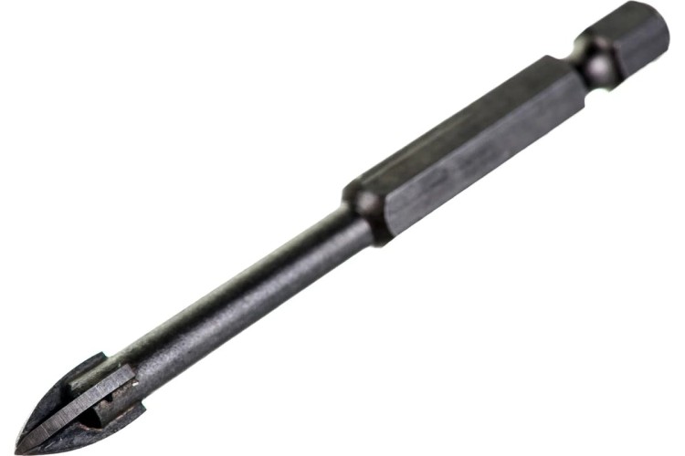 Сверло по стеклу и керамике STAYER 6 х 70мм PROFI 4х кромка, HEX 1/4 2985-06_z01 - изображение 2