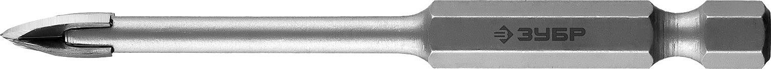 Сверло по стеклу и керамике ЗУБР ПРОФЕССИОНАЛ кафелю, с четырьмя режущими лезвиями, шестигранный 29845-12_z01