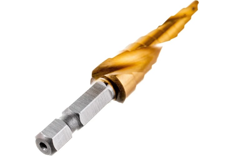 Сверло ступенчатое по металлу HSS, MATRIX 4-5-6-7-8-9-10-11-12 мм, шестигранный хвостовик 72353 - изображение 4
