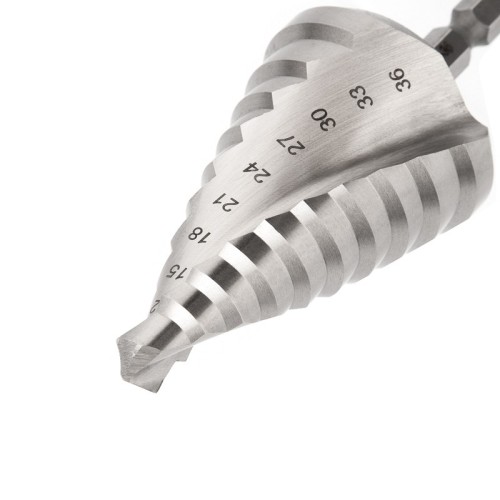 Сверло ступенчатое по металлу Kranz ТИТАН 9,0-36,0 мм, 110мм KR-12-6614 - изображение 2