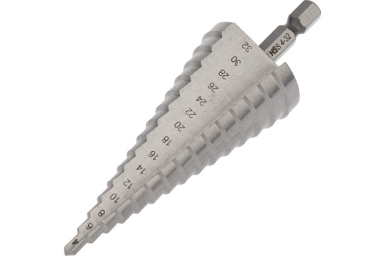 Сверло ступенчатое по металлу Kranz 4,0-32,0 мм, 102мм KR-12-6603 - изображение 2