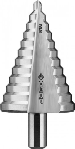 Сверло ступенчатое по металлу ЗУБР 6-52, 12 ступеней 29670-6-52 29670-6-52