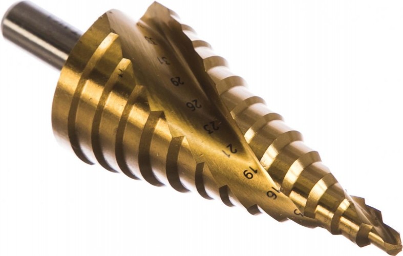 Сверло ступенчатое по металлу АТАКА 5-35мм*13ступ. Профи ступ. титан 8089990