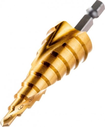 Сверло ступенчатое по металлу REXANT ТИТАН ступенчатое 4-20 мм 12-6611 - изображение 2