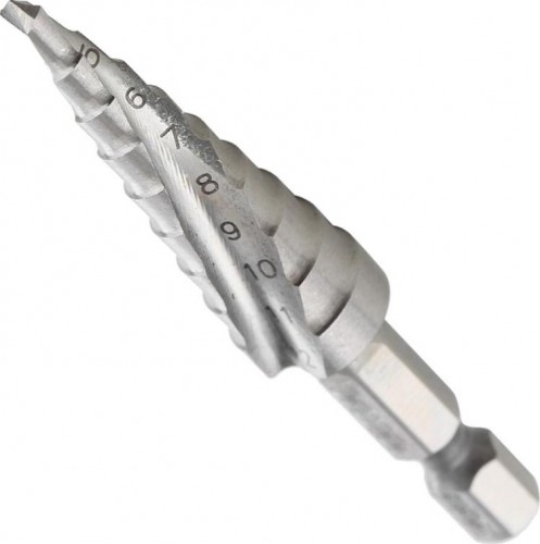 Сверло ступенчатое по металлу MAKITA 4-12 мм HSS D-40141 D-40141