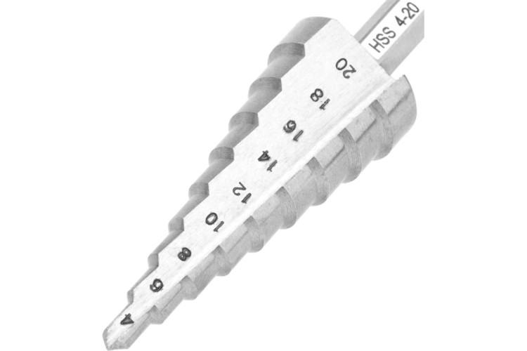Сверло ступенчатое по металлу Kranz 4,0-20,0 мм, 76мм KR-12-6601 - изображение 2