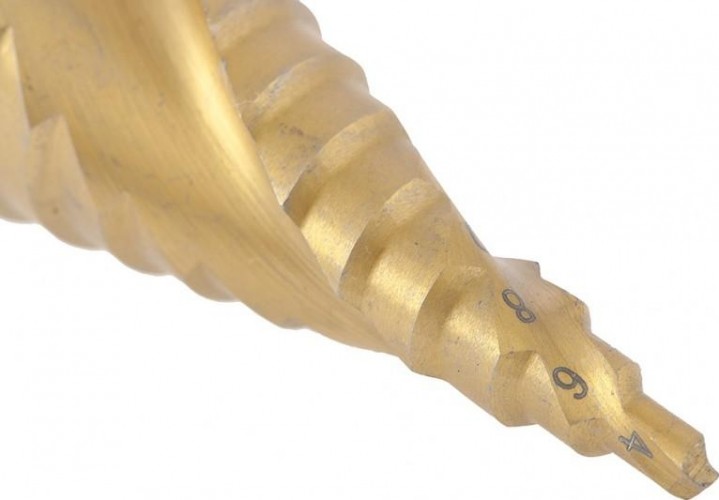 Сверло ступенчатое по металлу HSS, MATRIX 4-32 мм, трехгранный хвостовик 72359 - изображение 3