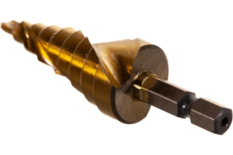 Сверло ступенчатое по металлу HSS, MATRIX 4-6-8-10-12-14-16-18-20 мм, шестигранный хвостовик 72356 - изображение 4