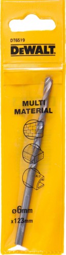 Сверло универсальное DeWALT  6 x 93/123 мм Multimaterial DT6519-QZ DT6519-QZ