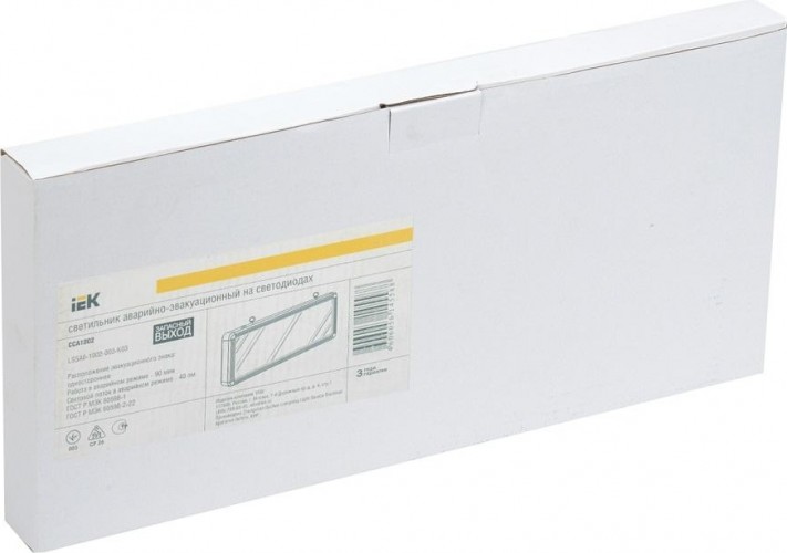 Светильник аварийный IEK  ССА 1002 "Запасной выход" одностор. 3Вт ИЭК LSSA0-1002-003-K03 - изображение 2