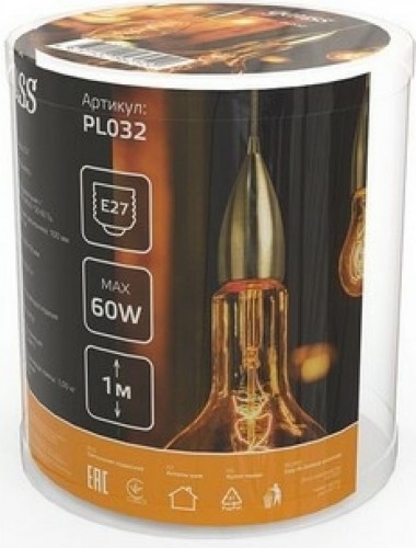 Светильник декоративный GAUSS PL032 подвесной decor бронзовый e27, 1 м - изображение 5