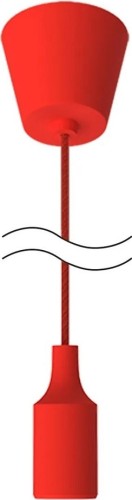 Светильник декоративный GAUSS PL013 подвесной decor красный e27, 1 м - изображение 4