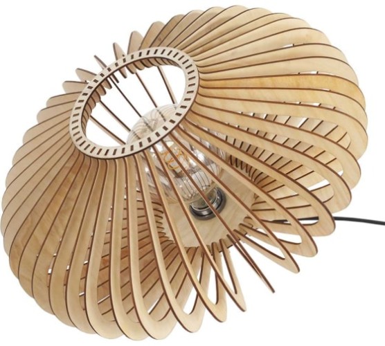 Светильник декоративный GLANZEN ART-0013-60-JAPONIC подвесной из дерева nude - изображение 4