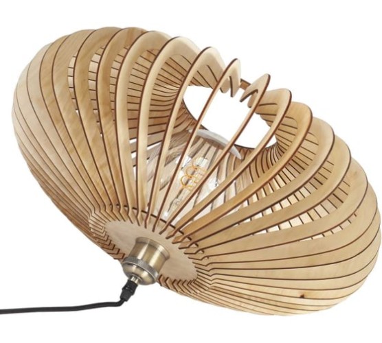 Светильник декоративный GLANZEN ART-0013-60-JAPONIC подвесной из дерева nude - изображение 3