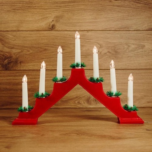 Светильник декоративный Neon-Night "Новогодняя горка" 7 свечек, красный 501-082 - изображение 2
