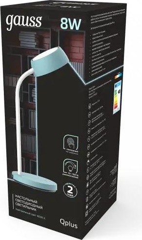 Светильник настольный GAUSS GT6023 qplus 8w 600lm 4000k 170-265v бирюзовый диммируемы - изображение 3