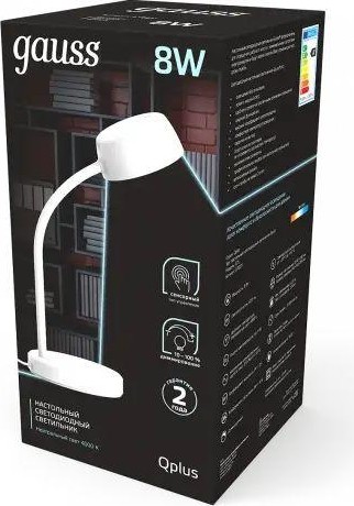 Светильник настольный GAUSS GT6011 qplus 8w 600lm 4000k 170-265v белый диммируемый le - изображение 3
