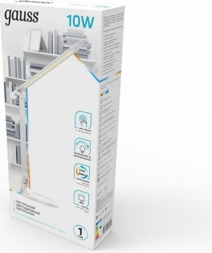 Светильник настольный GAUSS GTL204 10w 550lm 2700-6500k 170-265v белый диммируемый + ночник GT2041 - изображение 3