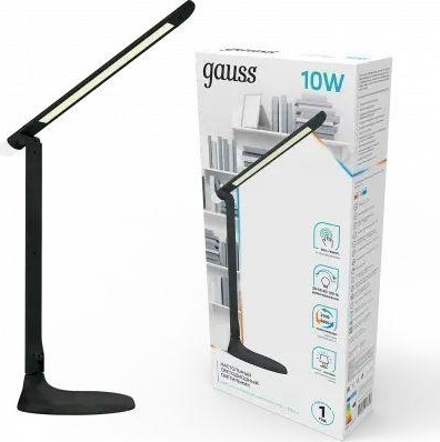 Светильник настольный GAUSS GTL204 10w 550lm 2700-6500k 170-265v черный диммируемый + ночник GT2042 - изображение 2