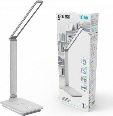 Светильник настольный GAUSS GTL202 10w 550lm 3000-6000k 170-265v белый диммируемый us GT2021 - изображение 2
