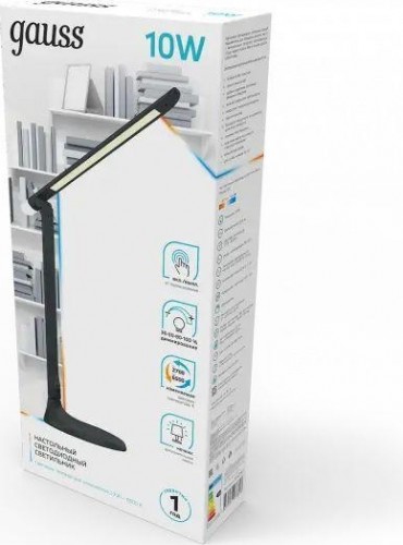 Светильник настольный GAUSS GTL204 10w 550lm 2700-6500k 170-265v черный диммируемый + ночник GT2042 - изображение 3