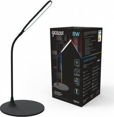 Светильник настольный GAUSS GTL502 Qplus 8w 500lm 3500-5500k 170-265v черный диммируемый GT5022 - изображение 2