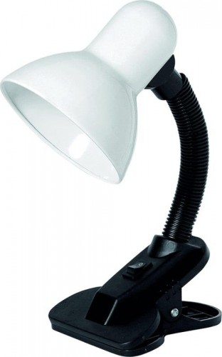 Светильник настольный GLANZEN E27 DL-0001-40-C-white е27 на прищепке белый DL-0001-40-C-white