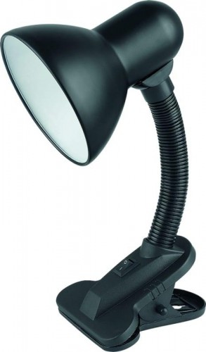 Светильник настольный GLANZEN E27 DL-0001-40-C-black е27 на прищепке черный DL-0001-40-C-black