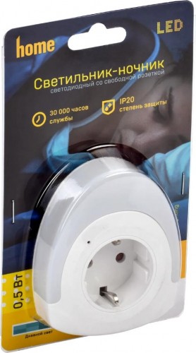 Светильник настольный IEK 002 ночник розетка 220в LDNN1-002-OV-P-00-S-K01 - изображение 2