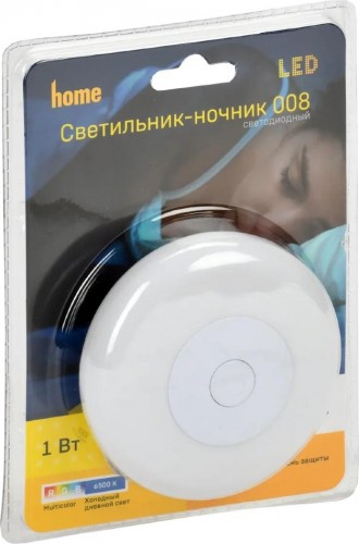 Светильник настольный IEK 008 ночник круг rgb+бел. 220в LDNN0-008-RD-P-03-S-K01 - изображение 2