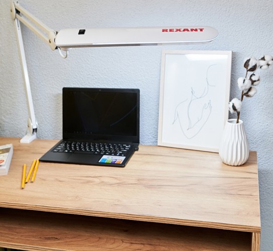 Светильник настольный REXANT 31-0407 Blue Stream, 60 SMD LED, белый (ТОП-7) - изображение 5