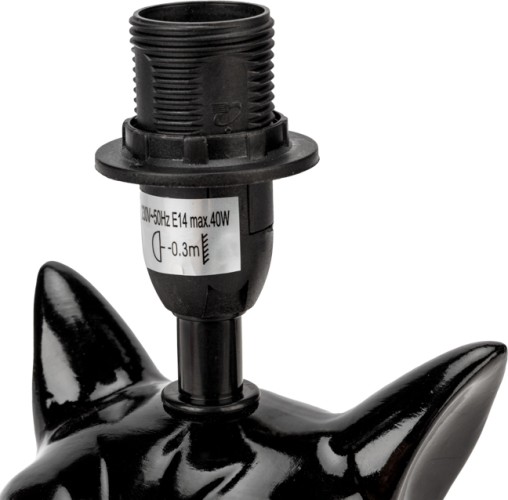 Светильник настольный REXANT 603-1016 декоративный МОБИ "Бульдог", черный - изображение 5