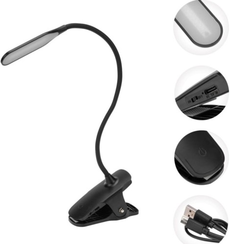 Светильник настольный REXANT 609-033 Click 4Bт, LED, 4000к, диммируемый, черный