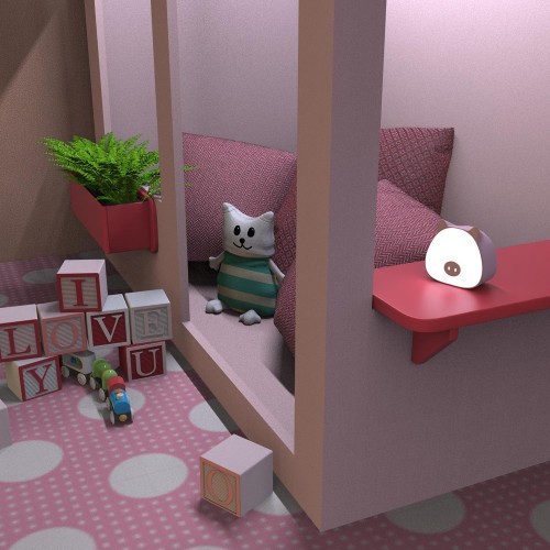 Светильник ночник настольный GAUSS Qplus GTL703 5V Li-ion 1200mA розовый диммируемый NN7034 - изображение 5