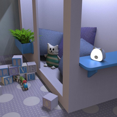 Светильник ночник настольный GAUSS Qplus GTL703 5V Li-ion 1200mA голубой диммируемый NN7036 - изображение 5