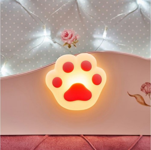 Светильник ночник Neon-Night "Кошачья лапа" силиконовый, розовый 503-005 - изображение 2