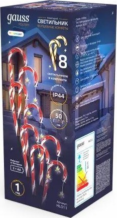 Светильник новогодний GAUSS HL011 holiday " волшебные конфеты", ip44 мультицвет led - изображение 5