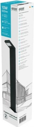 Светильник садово-парковый GAUSS Electra led столб, 10w, 600lm, 4000k, 134x137x780mm GD111 - изображение 3