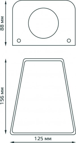 Светильник садово-парковый GAUSS Sigma настенный архитектурный, gu10, 125*88*156mm GD163 - изображение 5