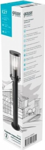 Светильник садово-парковый GAUSS Vega столб 10.5*50cm, 170-240v / 50hz, 1xe27 GD023 - изображение 3