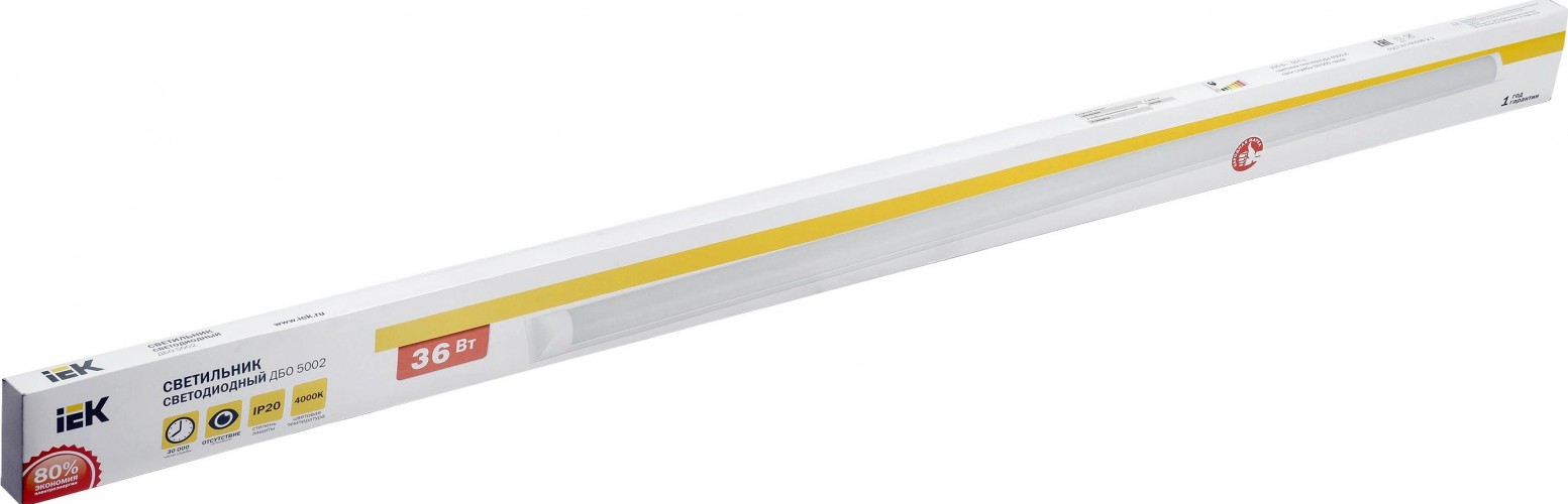 Светильник светодиодный линейный IEK ДБО 5002 36Вт 4000К IP20 металл LDBO0-5002-36-4000-K02 - изображение 2