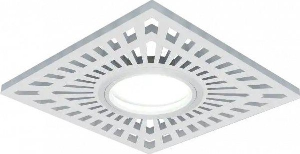 Светильник точечный GAUSS BACKLIGHT квадрат. белый, gu5.3, 3w, led 4000k BL128