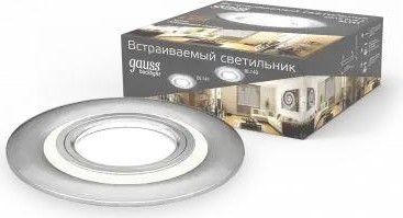 Светильник точечный GAUSS BACKLIGHT кругл. хром. gu5.3, 3w, led 3000k BL141 - изображение 3