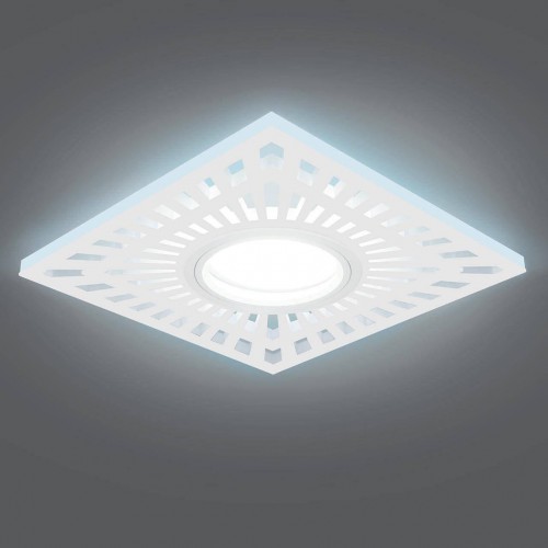 Светильник точечный GAUSS BACKLIGHT квадрат. белый, gu5.3, 3w, led 4000k BL128 - изображение 2