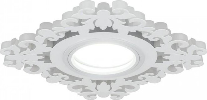 Светильник точечный GAUSS BL130P набор 3w + лампа mr16 6,5w 480lm 4100k gu5.3 led