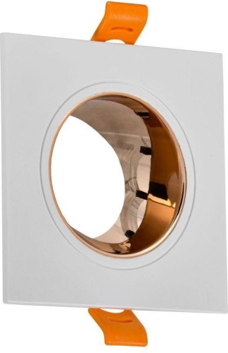 Светильник точечный IEK LIGHTING 4107 GU10 встраиваемый поворотный бел./золото плас LT-UVB0-4107-GU10-1-K22