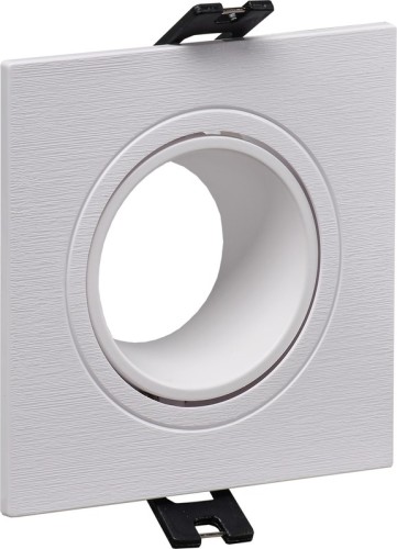 Светильник точечный IEK LIGHTING 4101 встраиваемый MR16 квадрат пласт. бел.  LT-UVB0-4101-GU05-1-K01
